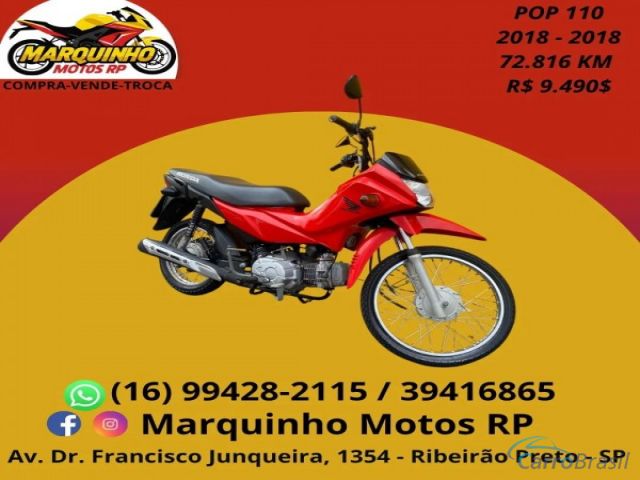 Mais detalhes do Honda Pop 100 POP 110I Gasolina