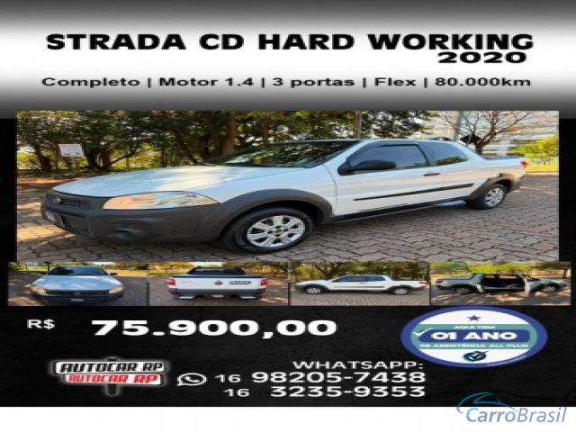 Mais detalhes do Fiat Strada 1.4 MPI HARD WORKING CD 8V FLEX 3P MANUAL Flex