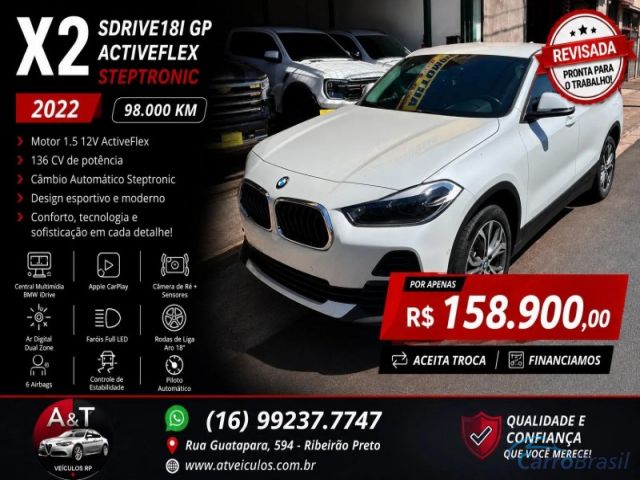 Mais detalhes do BMW X2 1.5 12V ACTIVEFLEX SDRIVE18I GP STEPTRONIC Flex