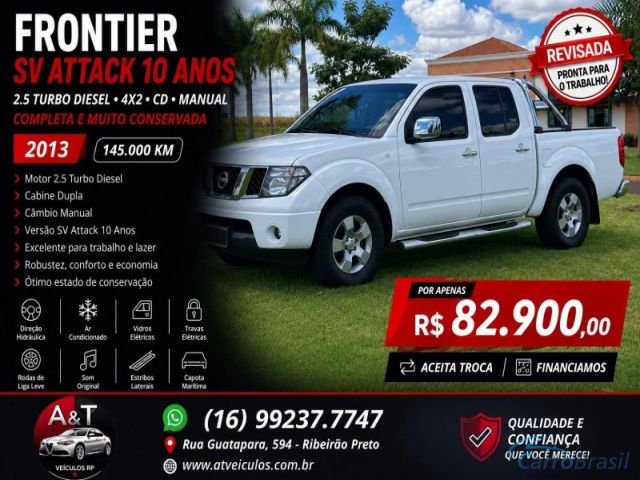 Mais detalhes do Nissan Frontier 2.5 SV ATTACK 10 ANOS 4X2 CD TURBO ELETRONIC DIESEL 4P MANUAL Diesel