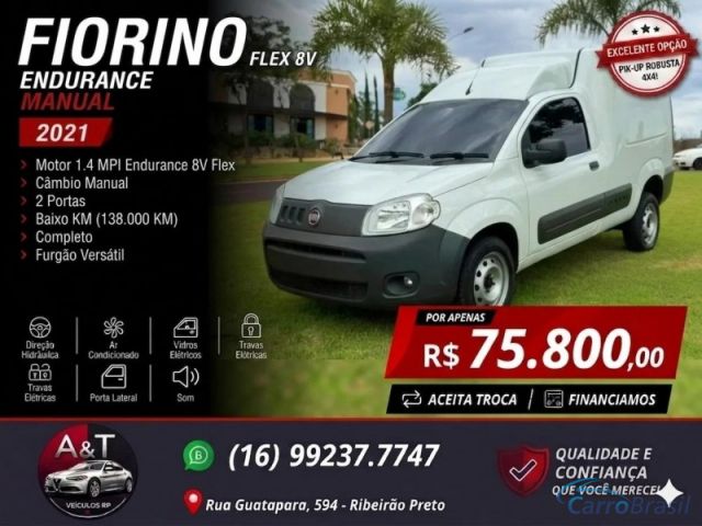 Mais detalhes do Fiat Fiorino 1.4 MPI FURG�O ENDURANCE 8V FLEX 2P MANUAL Flex