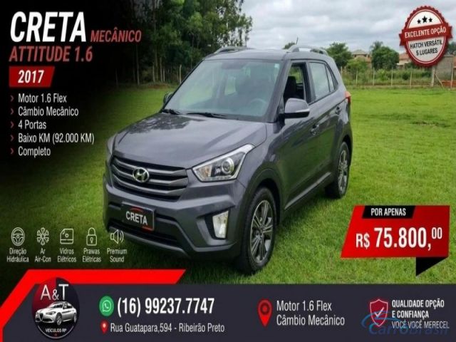 Mais detalhes do Hyundai Creta 1.6 16V FLEX ATTITUDE MANUAL Flex