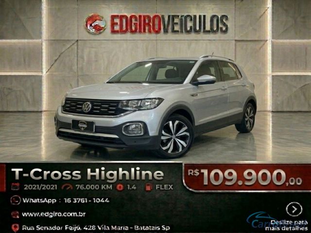 Mais detalhes do Volkswagen T-Cross Highline 1.4 Flex
