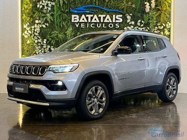 Mais detalhes do Jeep Compass Jeep COMPASS LONG. T270 1.3 TB 4x2 Flex Aut. - Prata - 2023 Flex