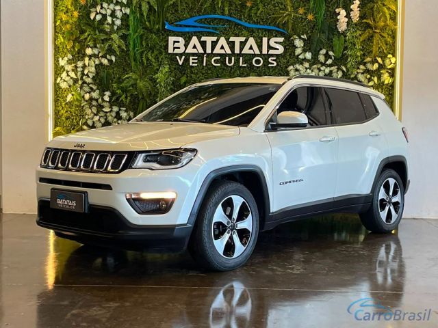 Mais detalhes do Jeep Compass Jeep COMPASS LONGITUDE 2.0 4x2 Flex 16V Aut. - Branco - 2018 Flex